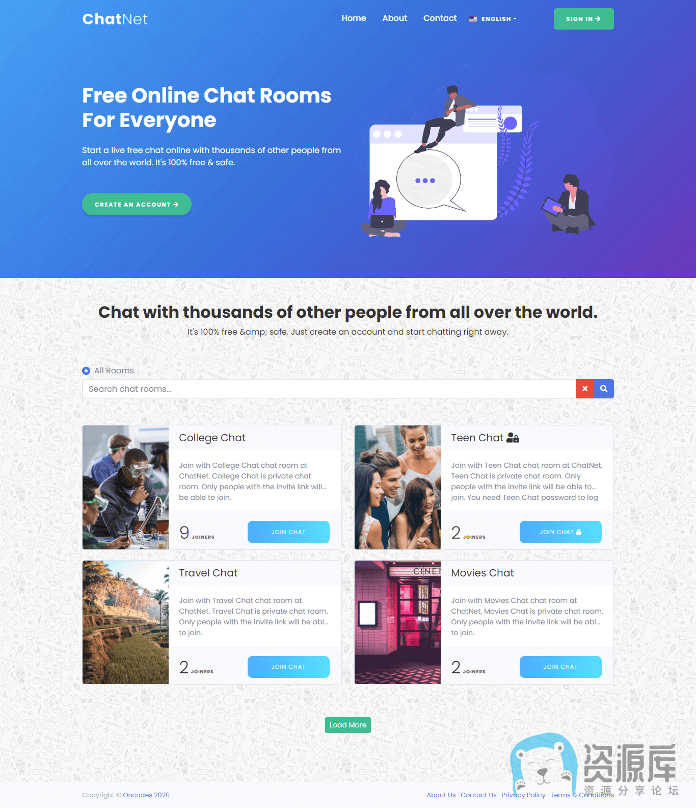 ChatNet -PHP聊天室和私人聊天程序 v1.9-佳宛技术